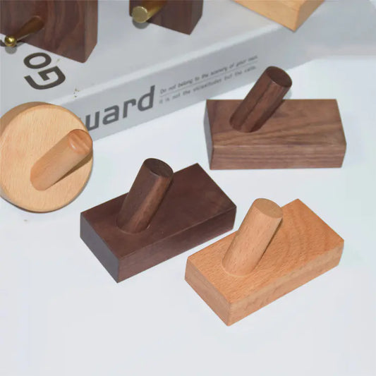 Ganchos de Pared de Madera Maciza