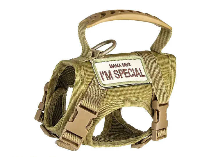 Adjustable Tactical Cat Vest with Leash