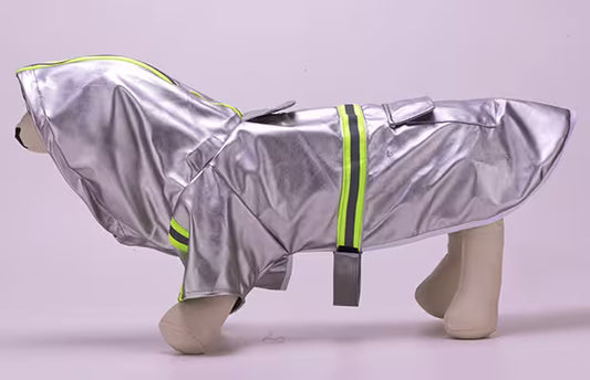 Chaqueta Reflectante Impermeable para Perros Alta Visibilidad