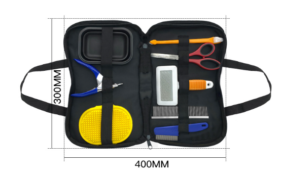 Set ideale per la cura degli animali domestici da viaggio