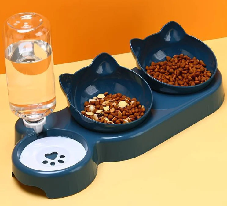 Cuenco dispensador automático para gatos