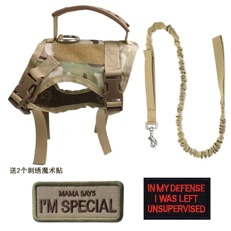Adjustable Tactical Cat Vest with Leash