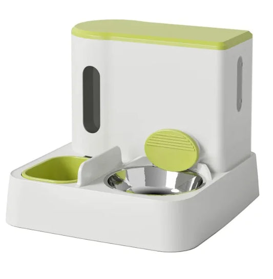 Dispensador doble para comida y agua para gatos