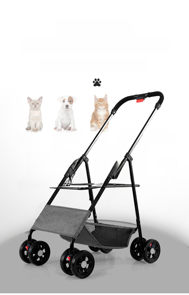Cochecito Portátil Plegable para Perro Pequeño y Gato