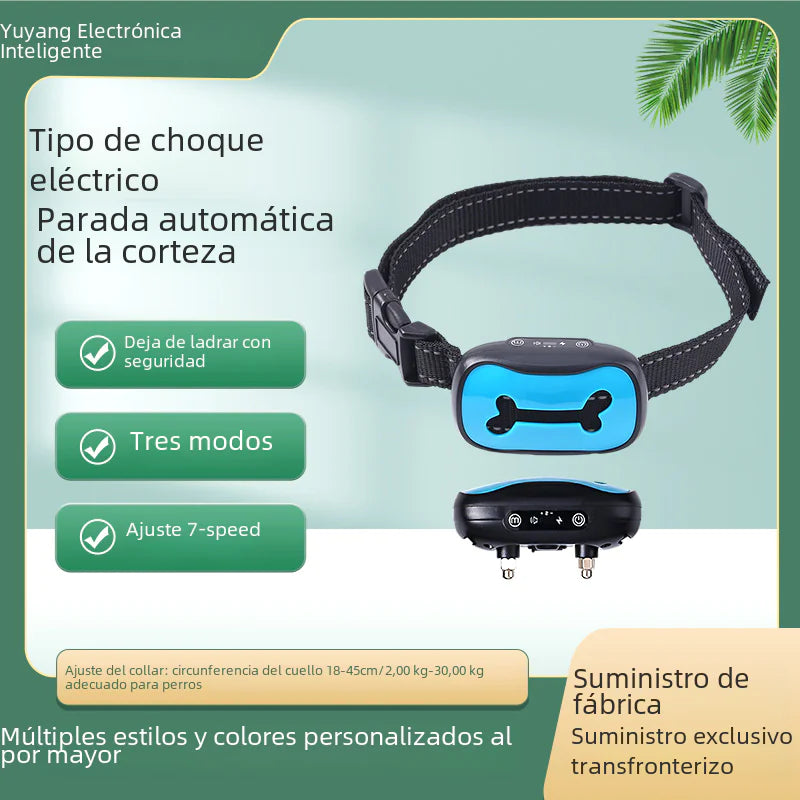 Collar para perros ultrasónico recargable antiladridos
