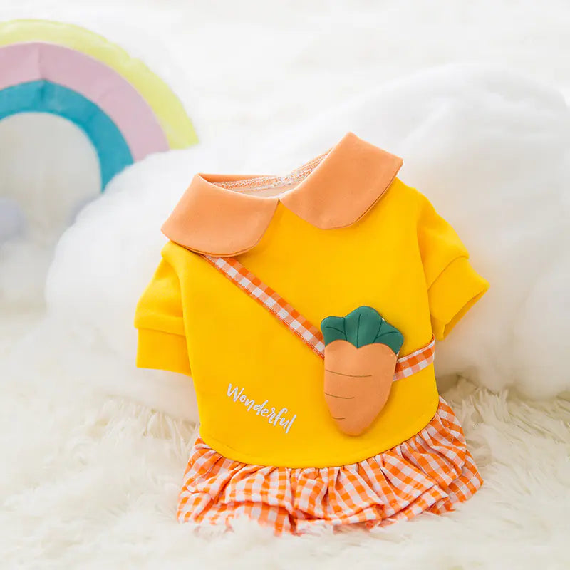 Pet clothes with cute prints