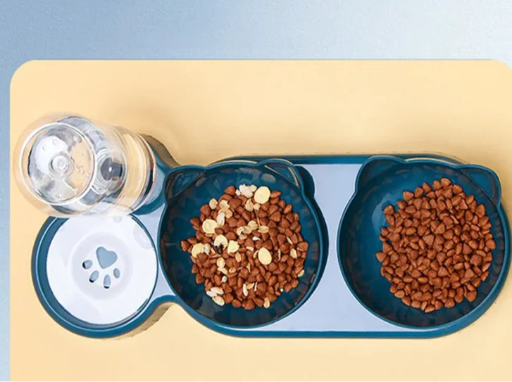 Cuenco dispensador automático para gatos