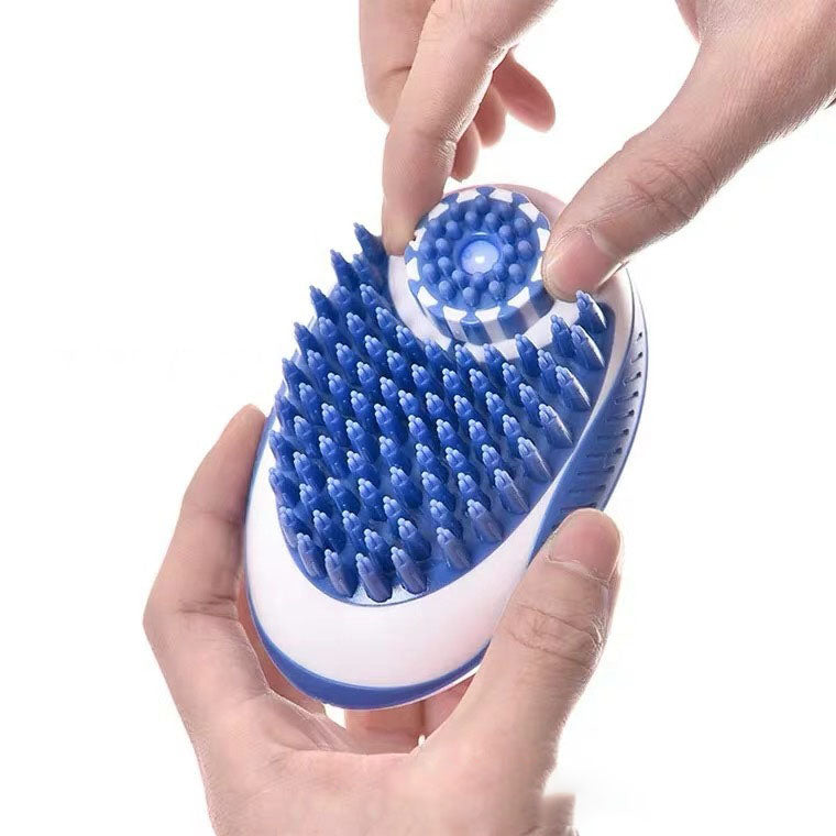 Silicone Bath Brush and Massage Comb for Pets