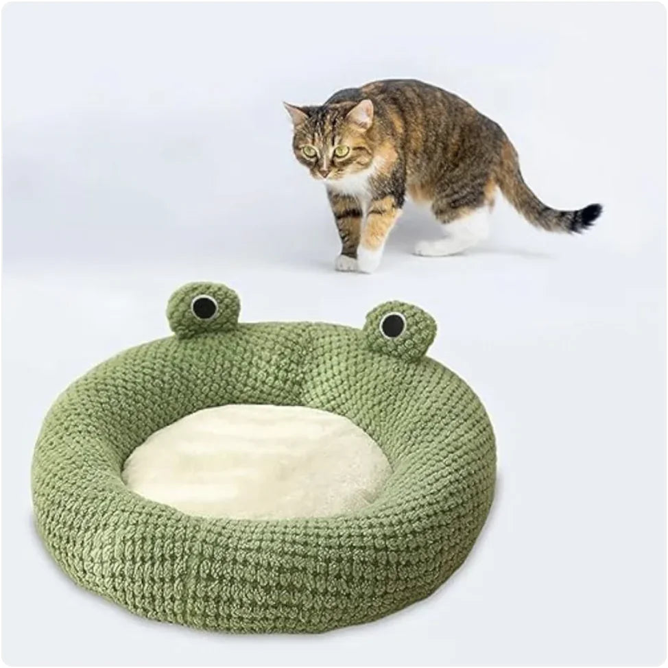 Cama para mascotas en forma de rana  Para gatos y perros pequeños