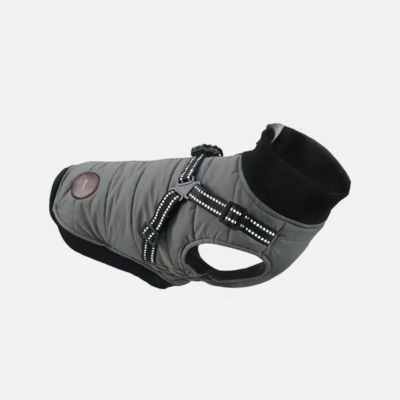Abrigo Acolchado con Arnés Integrado para Perros