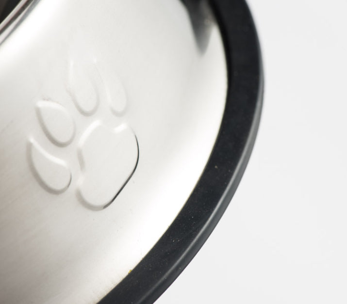 Cuenco de Acero Inoxidable Antideslizante para Perros y Gatos