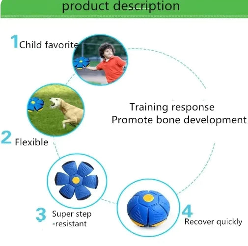 Juguete Pelota Frisbee para Perros