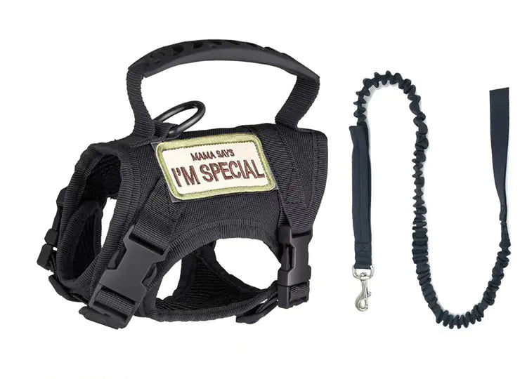 Adjustable Tactical Cat Vest with Leash