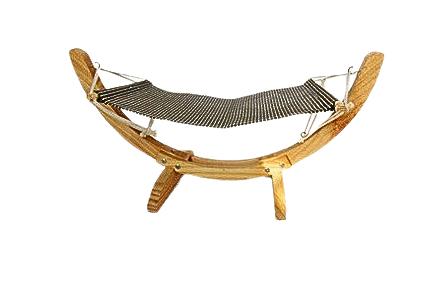 Cama hamaca de madera maciza