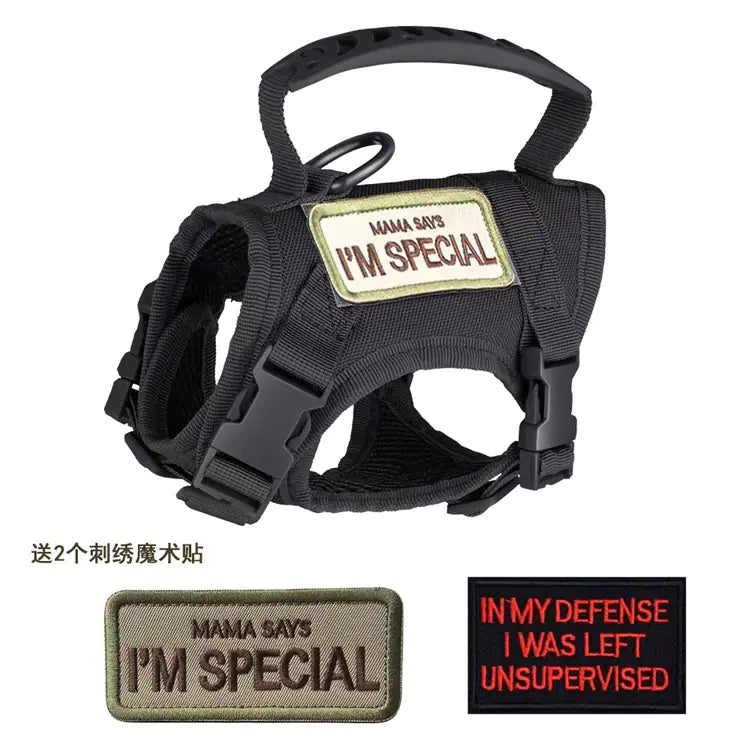 Adjustable Tactical Cat Vest with Leash