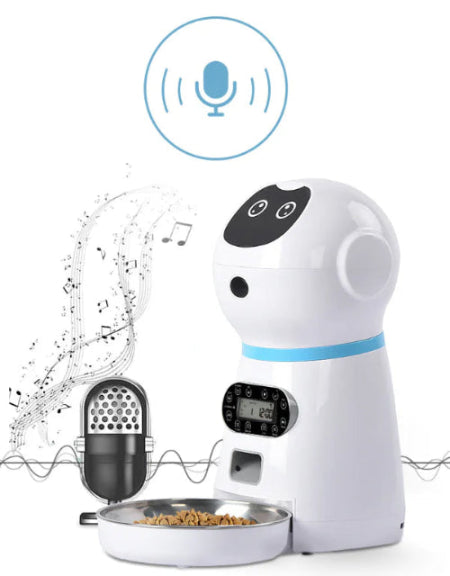 Alimentador programable automático con temporizador para mascotas