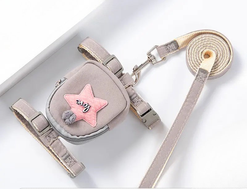 Arnés con Correa y Mochila