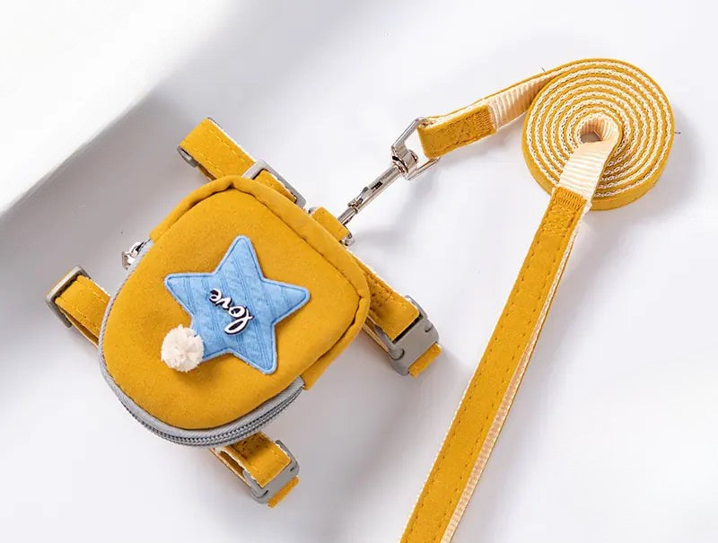 Arnés con Correa y Mochila