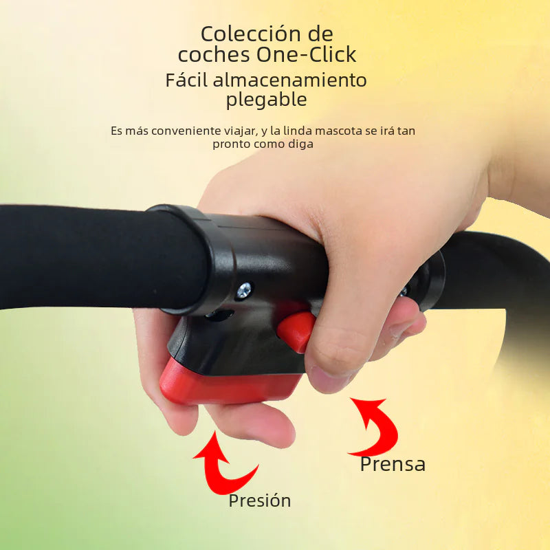 Cochecito Portátil Plegable para Perro Pequeño y Gato