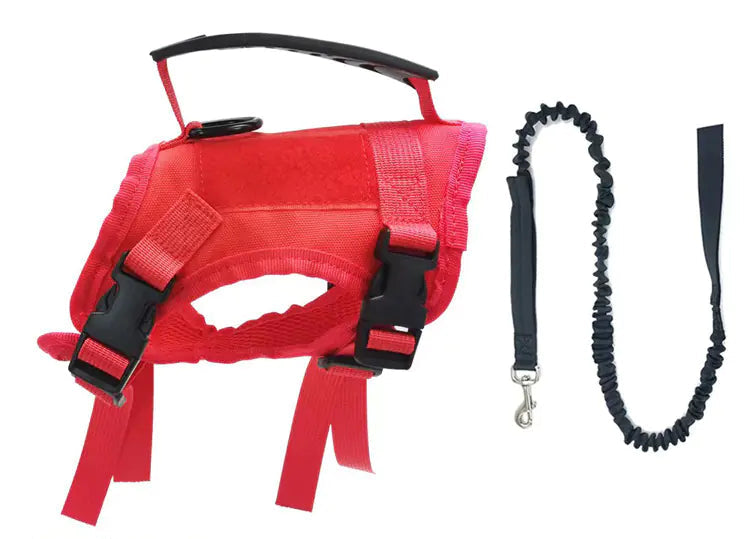Adjustable Tactical Cat Vest with Leash