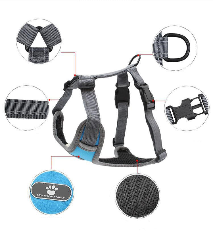 Arnés para Perros  en Forma de T Transpirable y Ajustable