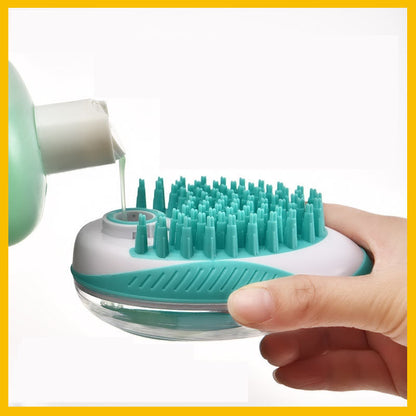 Silicone Bath Brush and Massage Comb for Pets