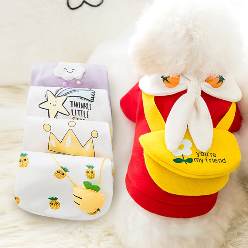 Pet clothes with cute prints