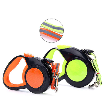 Reflective pet leash for added safety