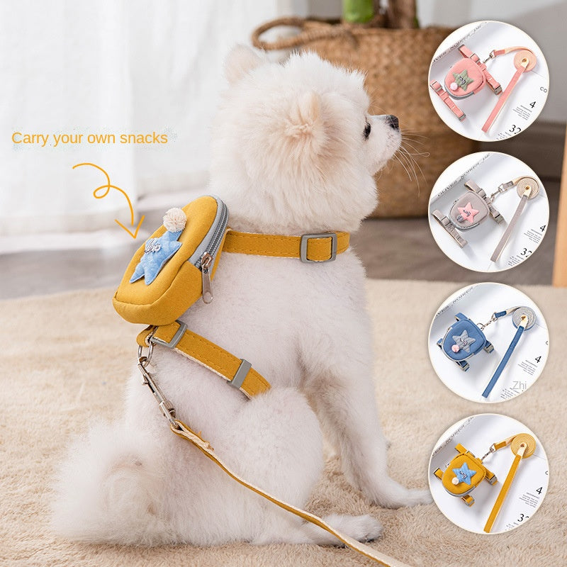 Harness with Leash and Backpack
