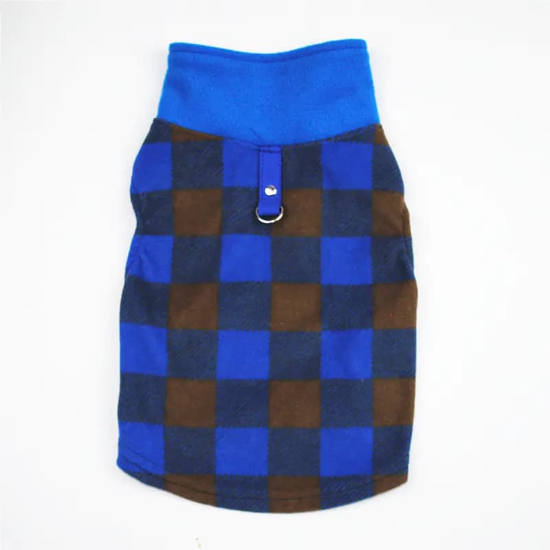 Maglione per animali domestici in pile morbido e leggero con colletto