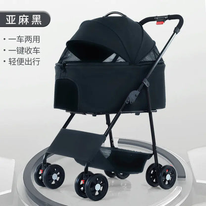 Portable Foldable Stroller for Small Dogs and Cats