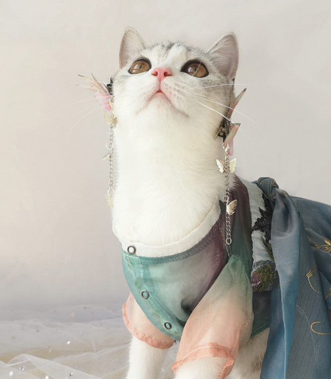 Ancient Hanfu Clothes for Cats, Spring Breeze