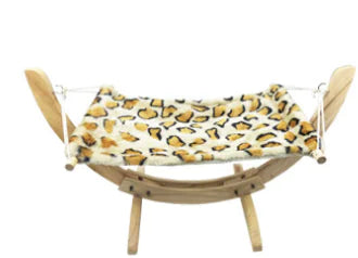 Solid wood hammock bed