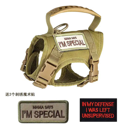Adjustable Tactical Cat Vest with Leash