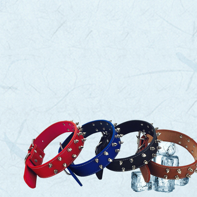 Simple solid color dog collar