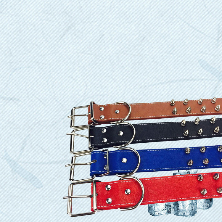 Simple solid color dog collar