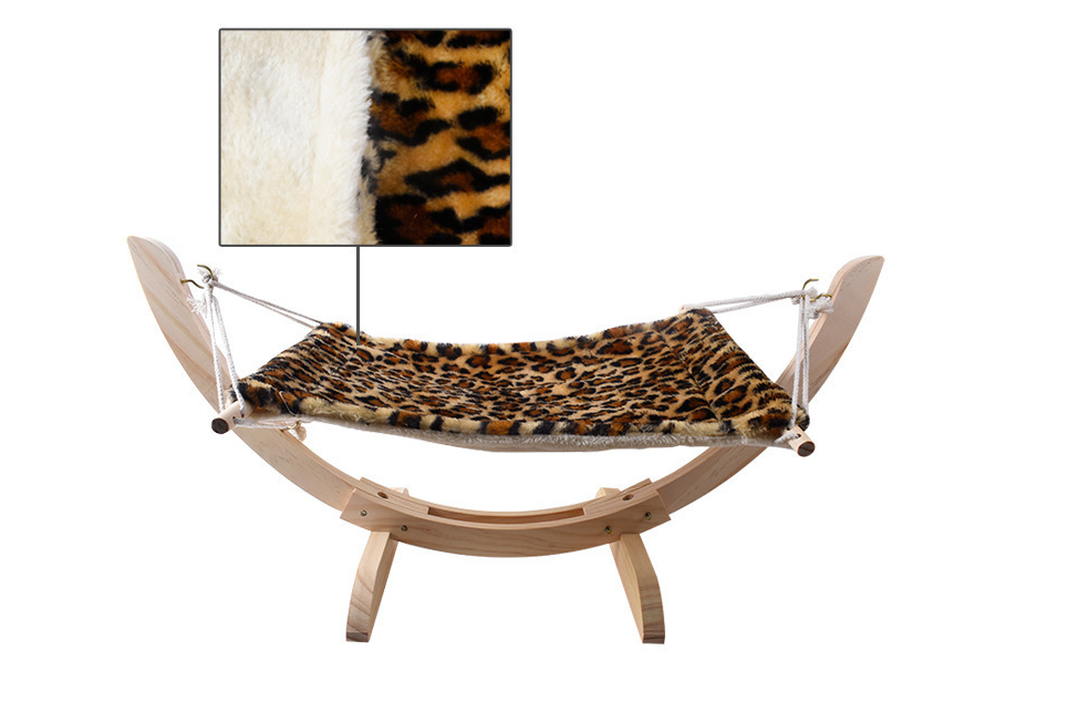 Solid wood hammock bed