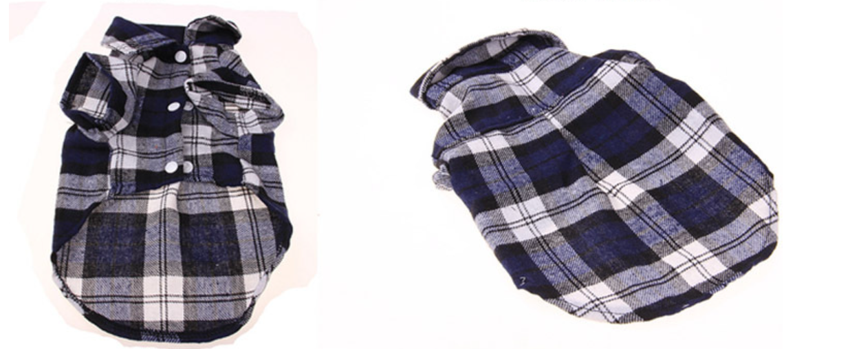 Pet Plaid Shirt Clothing