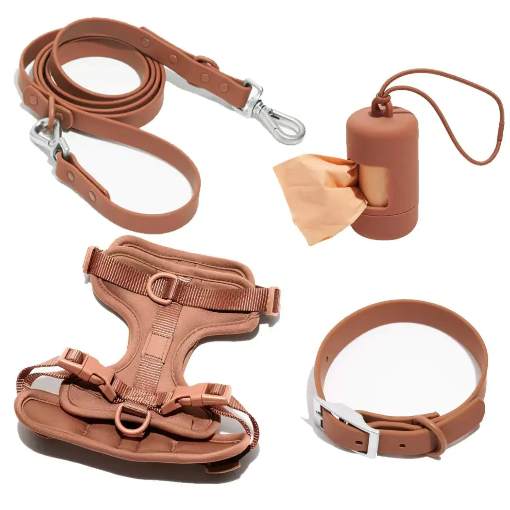 Arnés y Collar Táctico Impermeable para Perro