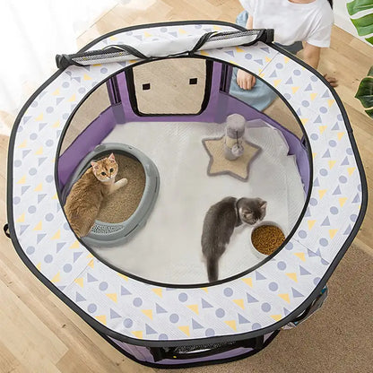 Enclosed Folding Pet Tent
