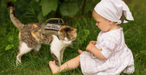 Adjustable Tactical Cat Vest with Leash