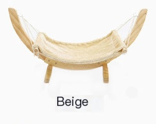 Solid wood hammock bed