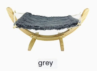 Solid wood hammock bed