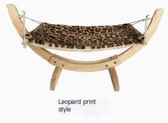 Solid wood hammock bed