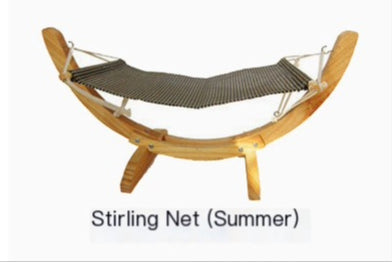 Solid wood hammock bed