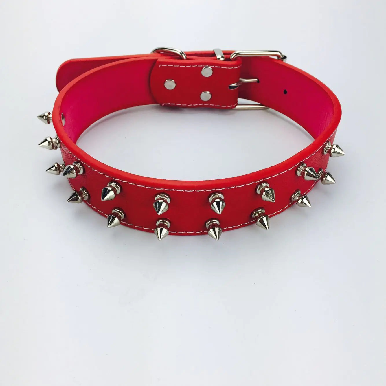Simple solid color dog collar
