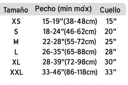 Arnés de pecho para mascotas ajustable y cómodo