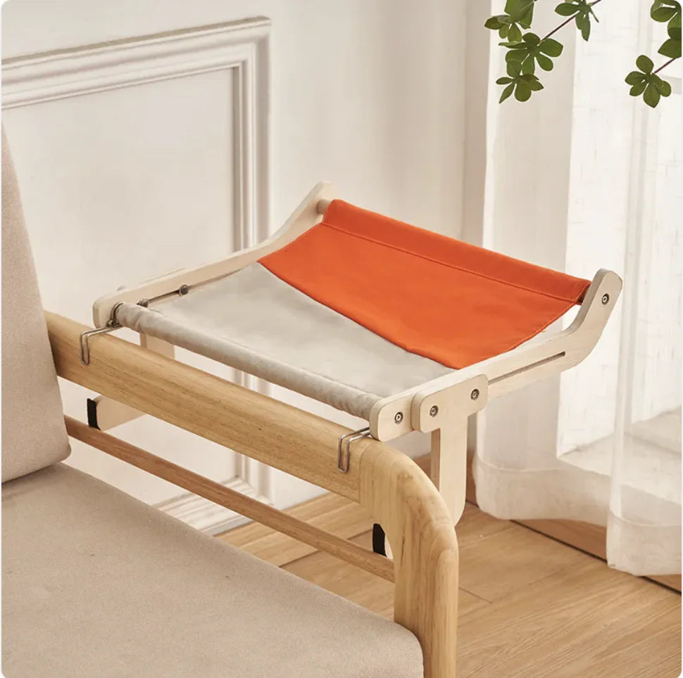Wooden cat bed ideal for windows or balconies