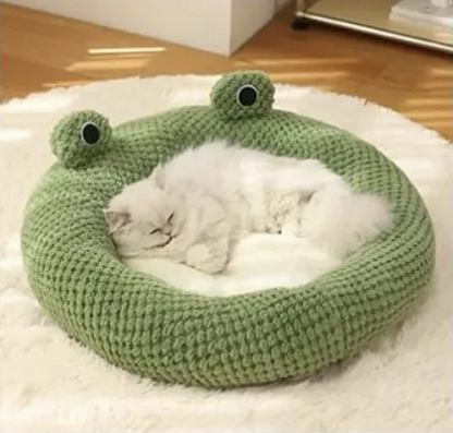 Cama para mascotas en forma de rana  Para gatos y perros pequeños