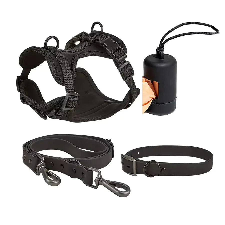 Arnés y Collar Táctico Impermeable para Perro